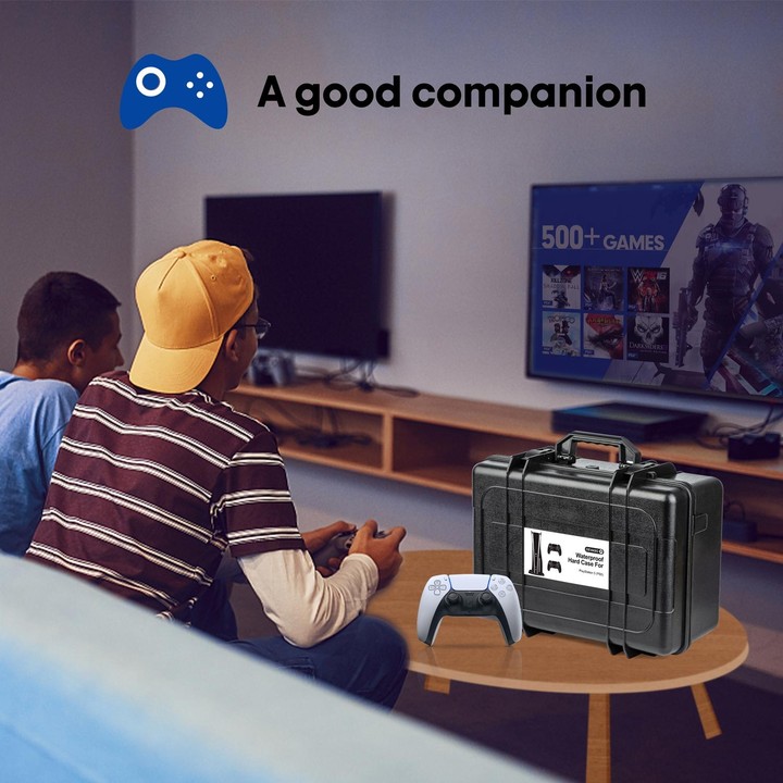 For PS5 DEVASO Game Console Storage Box Hard-shell Waterproof Handheld Case