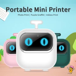 Portable Mini Thermal High Definition Student Wrong Title Photo Printer(Green 16pcs /Set)