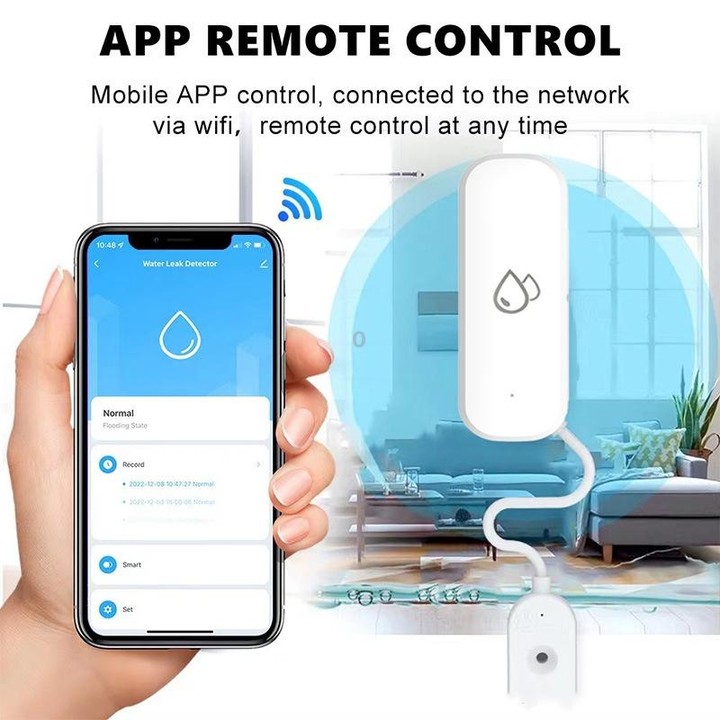 Tuya Zigbee Water Leak Alarm Remote Monitoring Flood Leak Detector