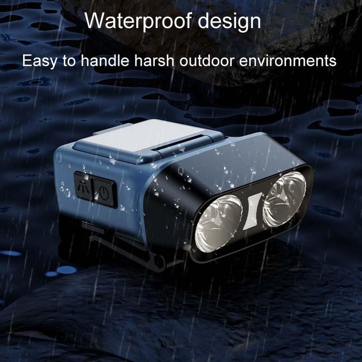 Head-Mounted LED Outdoor Sensor Long Range Fishing Work Headlamp, Style: Black Standard