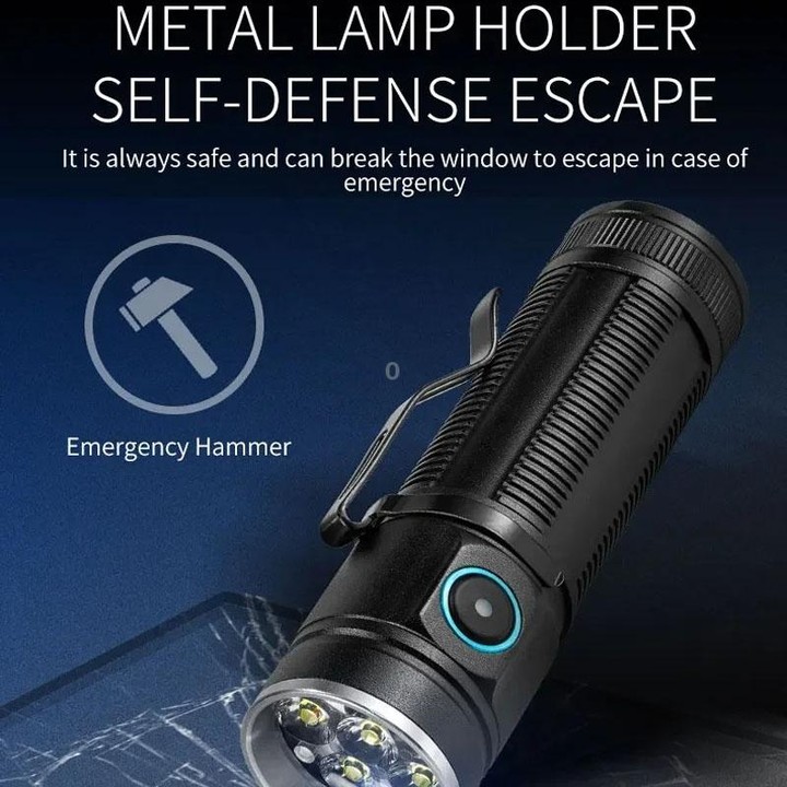 E-SMARTER W5184 Pen Insert 6 Holes Flashlight Outdoor Mini Flashlight