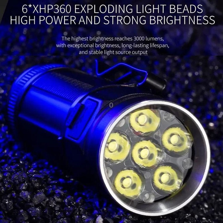 E-SMARTER W5184 Pen Insert 6 Holes Flashlight Outdoor Mini Flashlight