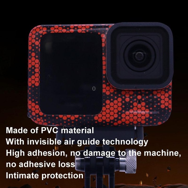 For GOPro HERO13 Black Camera Stickers Body Protective Film, Style: 08 Circuit White