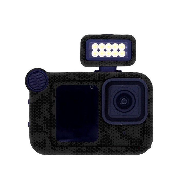 For GOPro HERO13 Black Camera Stickers Body Protective Film, Style: 13 Snake Scale Black
