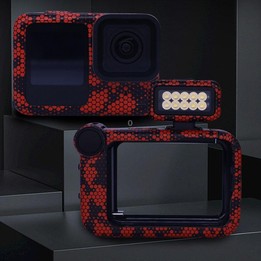 For GOPro HERO13 Black Camera Stickers Body Protective Film, Style: 15 Snake Scale Gold