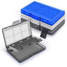 For Nintendo Switch / Switch Oled 12-in-1 Game Card Box Protective Case(Blue)