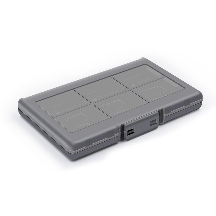 For Nintendo Switch / Switch Oled 12-in-1 Game Card Box Protective Case(Black)