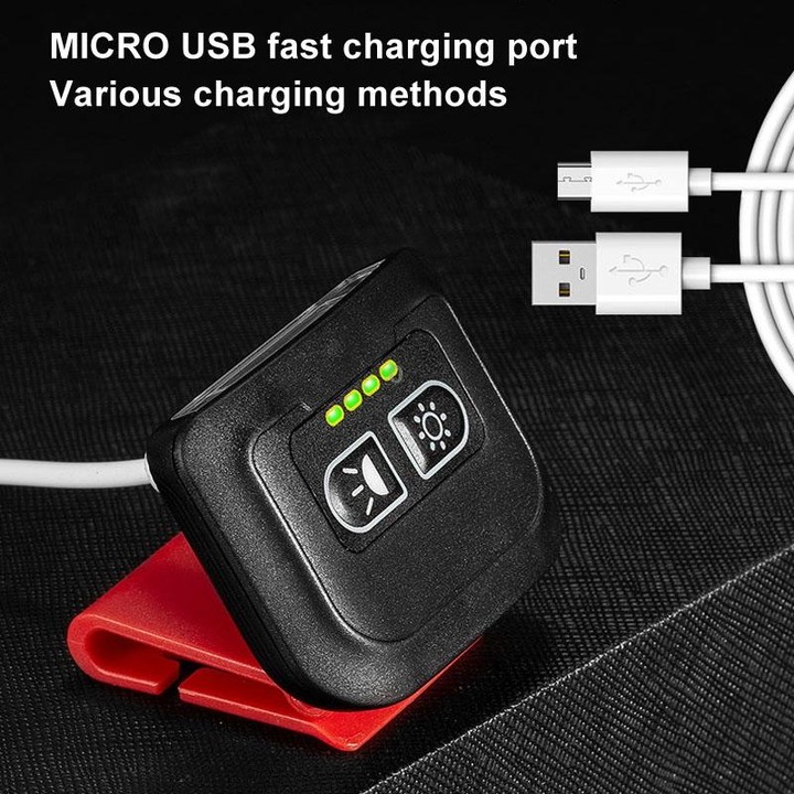 E-SMARTER H49 LED Induction Headlamp Fishing Hat Clip Light