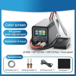 AWithZ Energy Storage Capacitor 18650 Lithium Battery DIY Nickel Sheet Spot Welder, Specification: UK Plug(UF20B)