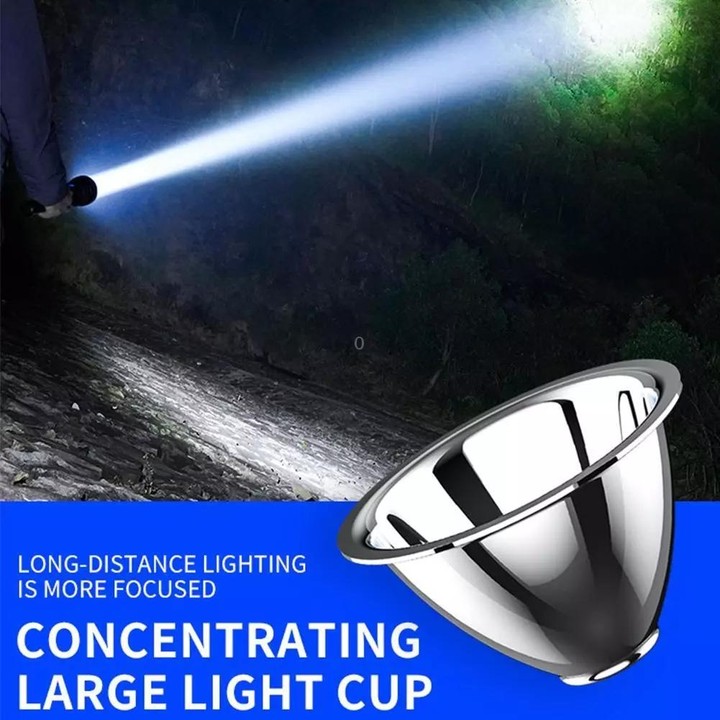 E-SMARTER S02 Small Dual Light Source Side Lamp Floodlight Flashlight Strong Light Far Shooting Camping Lamp