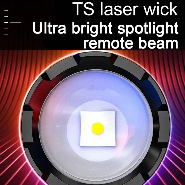 E-SMARTER A56 Outdoor High Brightness Laser Flashlight Telescopic Zoom Long Range Torch