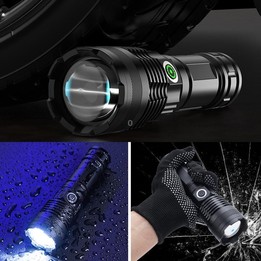 E-SMARTER A56 Outdoor High Brightness Laser Flashlight Telescopic Zoom Long Range Torch