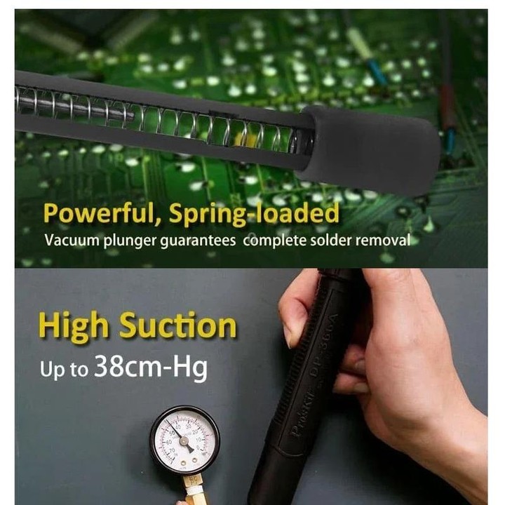 ProsKit DP-366A 38cm-Hg Tin Suction Machine Anti-static Desoldering Pump