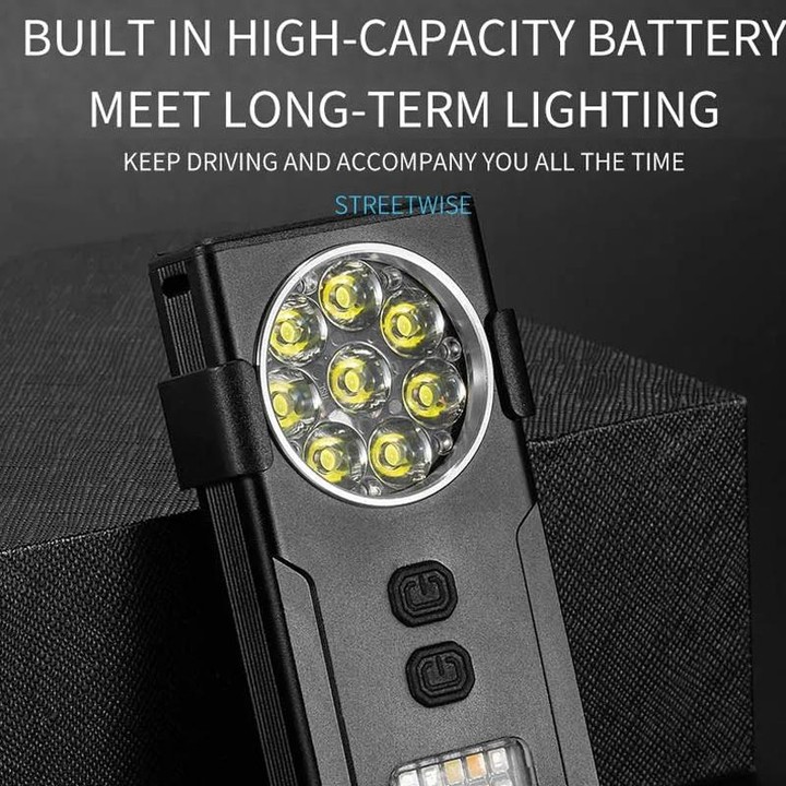 E-SMARTER D84 4 Eyes Strong Magnetic Adsorption Mini Carry-on Keychain Flat Work Light