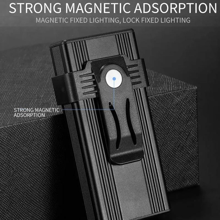 E-SMARTER D85 8 Eyes Strong Magnetic Adsorption Mini Carry-on Keychain Flat Work Light