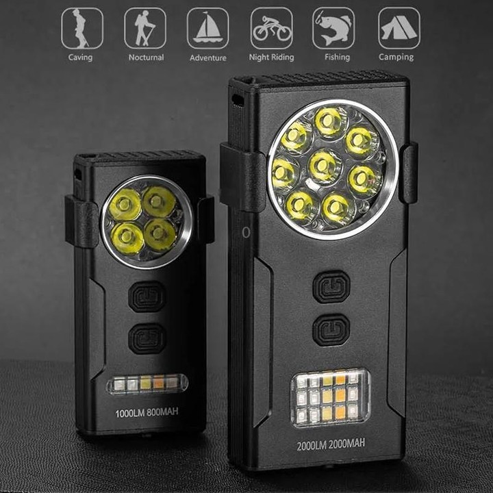 E-SMARTER D85 8 Eyes Strong Magnetic Adsorption Mini Carry-on Keychain Flat Work Light