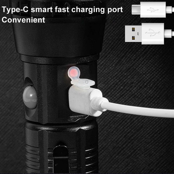 E-SMARTER P27 Pen Clip Strong Light Flashlight Laser Wick High Bright Side Light Outdoor Emergency Adventure Flashlight(Battery