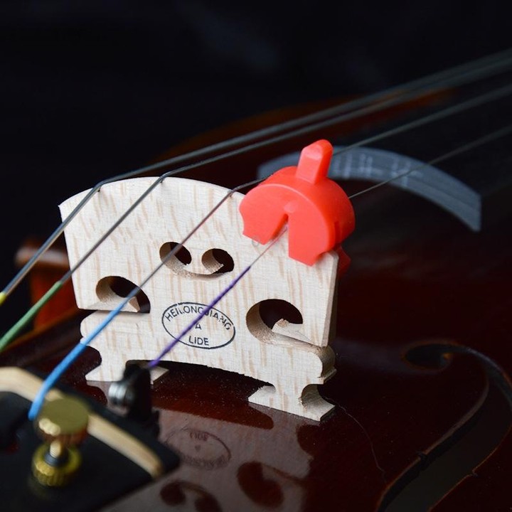 8pcs /Set Violin Mute Instrument Volume Reduction Tool(Grapefruit Color)