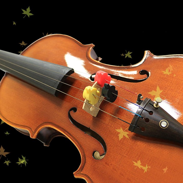 8pcs /Set Violin Mute Instrument Volume Reduction Tool(Grapefruit Color)