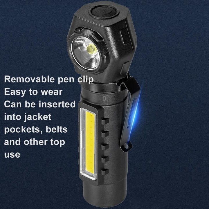 E-SMARTER KX212 Aluminium Alloy USB Rechargeable COB Flashlight Strong Light Long Shot Headlamp LED Camping Light