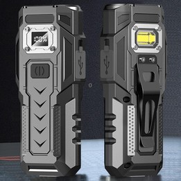 E-SMARTER BK08 Strong Mini Key Light Magnetic LCD Electric Display Dual Light Tool Lamp
