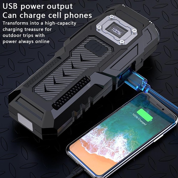 E-SMARTER BK08 Strong Mini Key Light Magnetic LCD Electric Display Dual Light Tool Lamp