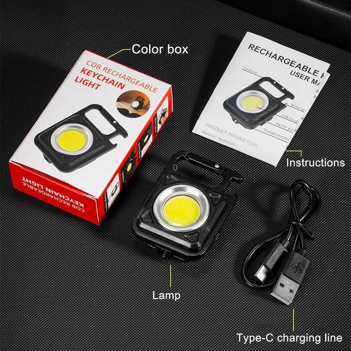 E-SMARTER W5134 Mini LED Glow Torch Strong Light Portable Keychain Light(Red)