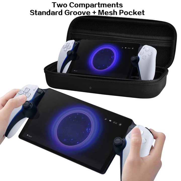 For PS Portal Game Consoles EVA Shockproof Waterproof Storage Bag(Gray)