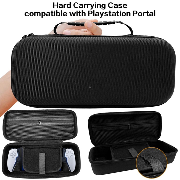 For PS Portal Game Consoles EVA Shockproof Waterproof Storage Bag(Gray)