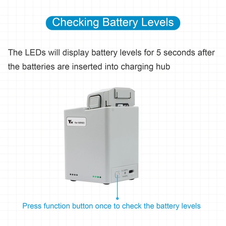 For DJI Mini 4 Pro / Mini 3 Pro / Mini 3 YX Dual-Way Charger Battery Manager Without Plug
