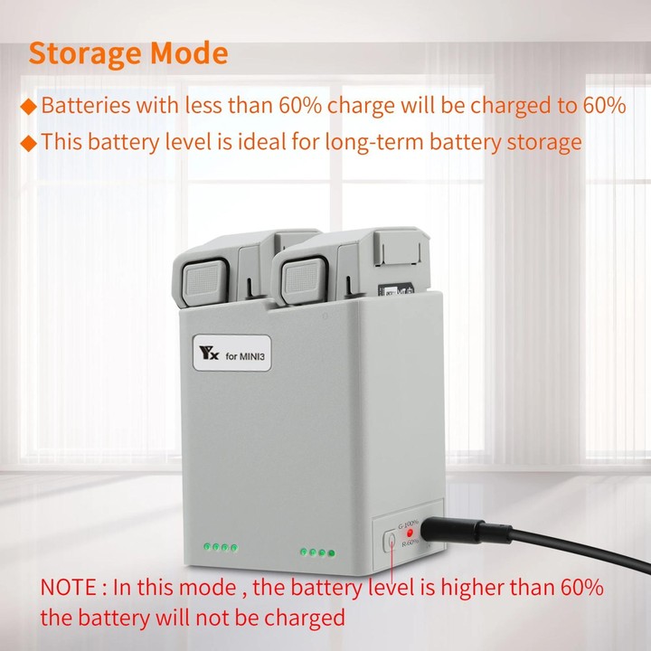 For DJI Mini 4 Pro / Mini 3 Pro / Mini 3 YX Dual-Way Charger Battery Manager With 35W US Plug
