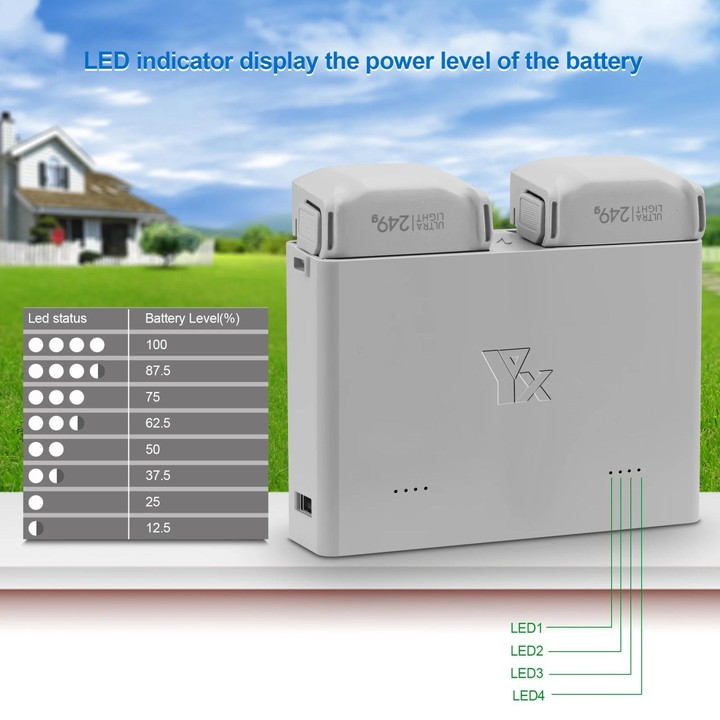 For DJI Mini 4 Pro / Mini 3 Pro / Mini 3 YX Two-Way Charger Battery Manager(Silver)
