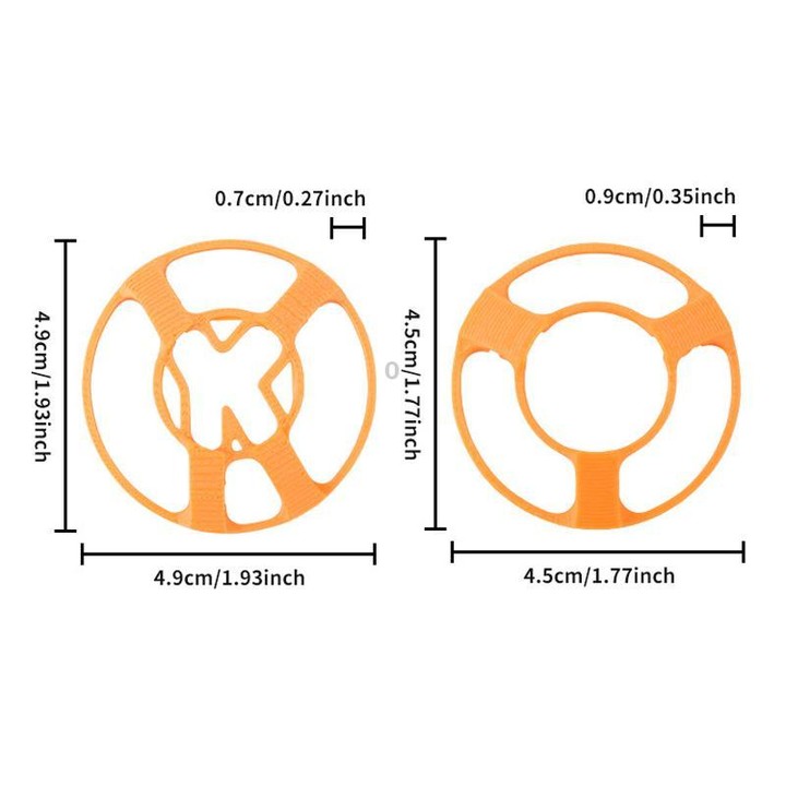 For DJI Neo CQT Drone Landing Scratch Protective Cover Prevent Finger Scratch Protective Cover Accessories, Color: Upper Orange