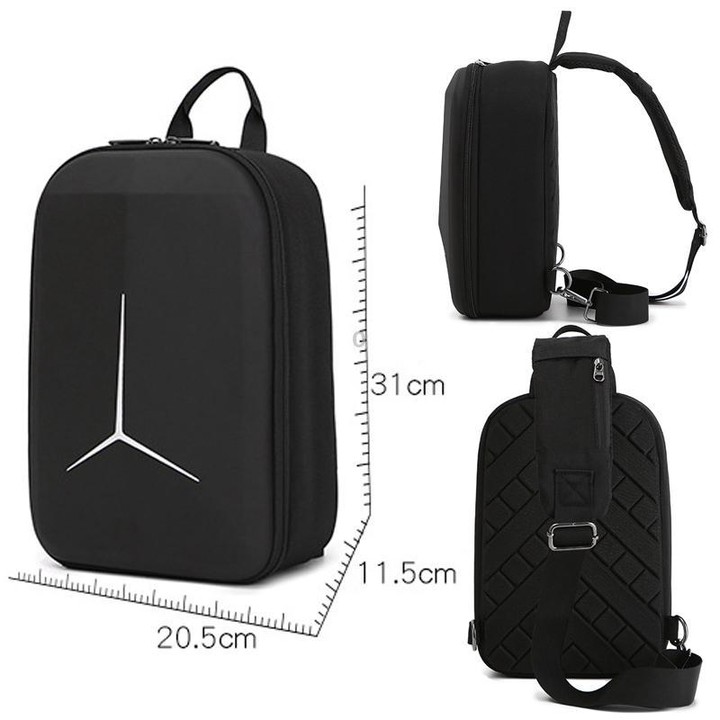 For DJI Neo BKANO NE-005 Portable Shoulder Bag Organiser Chest Bag(Black)