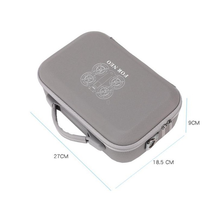 For DJI Neo BKANO NE-010 PU Storage Bag Hard Case Shoulder Bag(Gray)