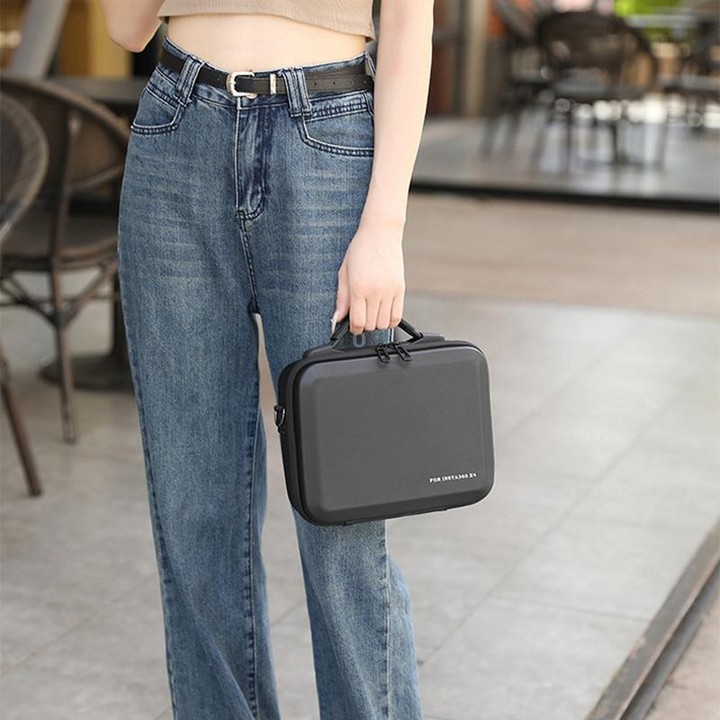 For Insta360 X4 BKANO INX4-002 Shoulder Handheld Storage Bag Crossbody Bag(Black)