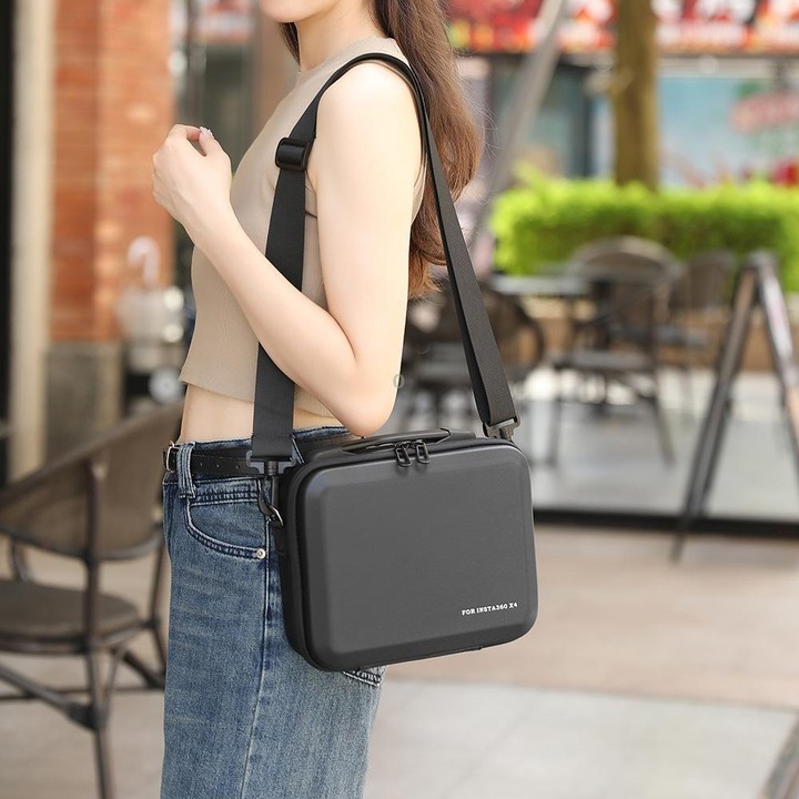 For Insta360 X4 BKANO INX4-002 Shoulder Handheld Storage Bag Crossbody Bag(Black)