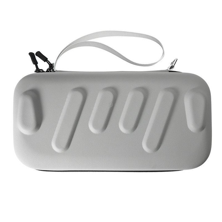 For Nintendo Switch / Switch OLED Storage Bag Portable Hard Shell Handbag US Plug Version(Gray)