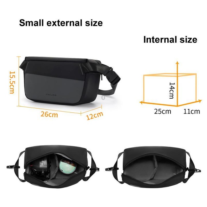 YAKUSS Y37 Small Shoulder Waterproof Camera Bag DSLR Camera Digital Storage Bag