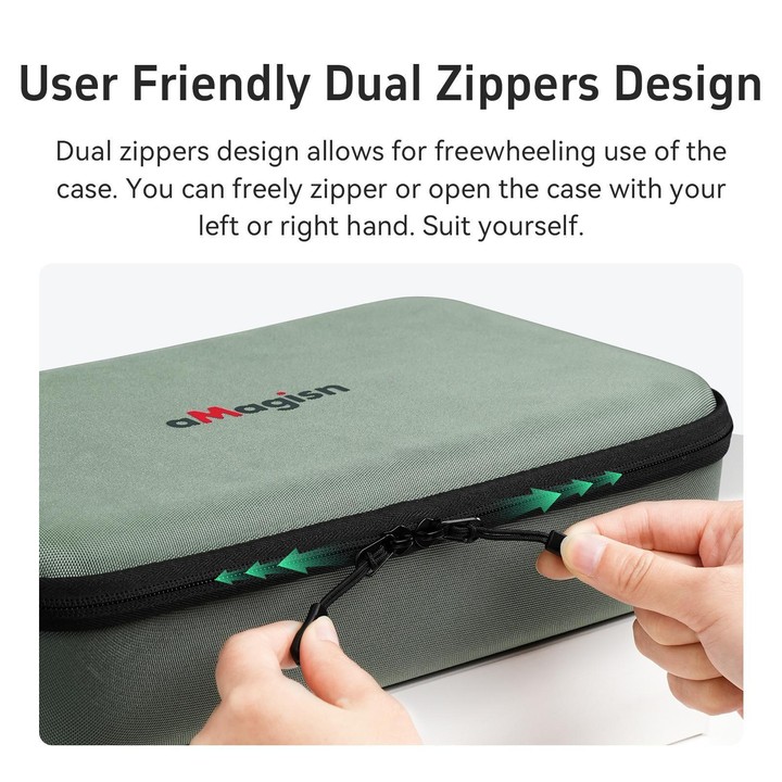 For DJI Flip Drone aMagisn Storage Case Shoulder Bag Compatible with RC 2 or RC-N3 Remote Controller(Green)