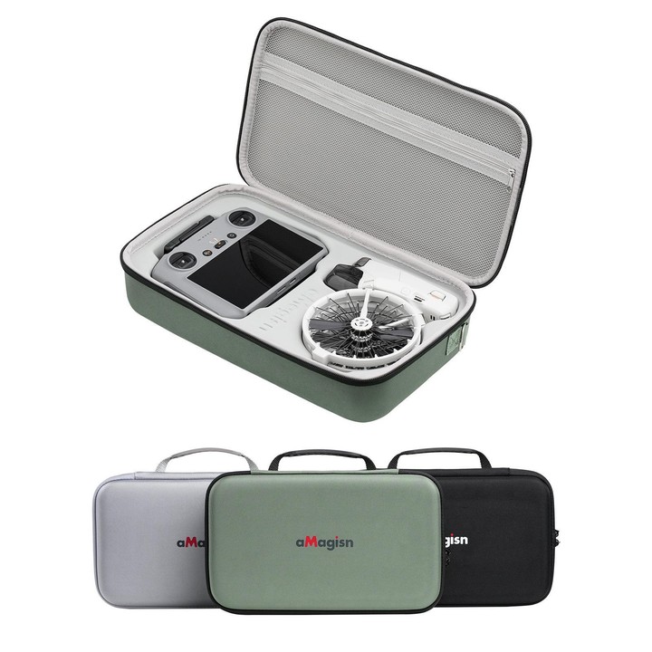 For DJI Flip Drone aMagisn Storage Case Shoulder Bag Compatible with RC 2 or RC-N3 Remote Controller(Gray)