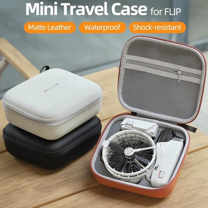 For DJI Flip Sunnylife FP-B957 Storage Bag Mini Vlog Aerial Camera Protective Case(Orange)