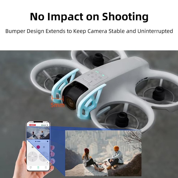 For DJI Neo BRDRC Bumper Gimbal Lens Crash Bar(Gray)