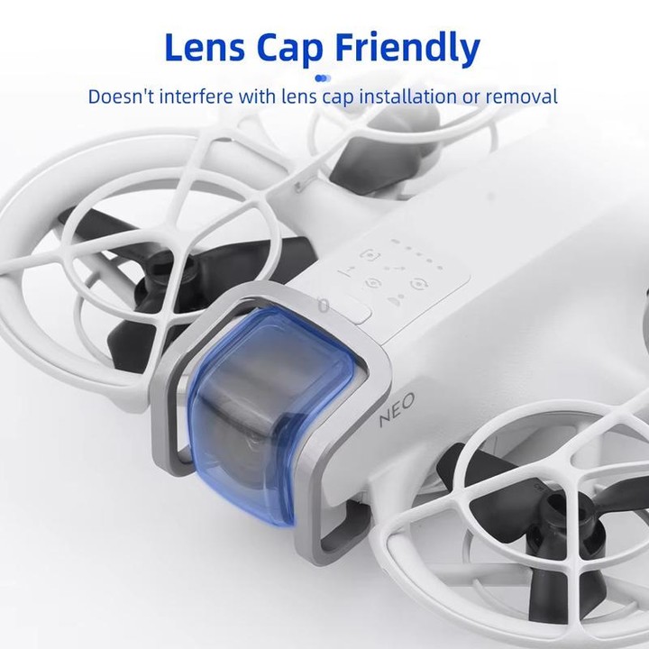 For DJI Neo BRDRC Metal Bumper Crash Bar Drone Gimbal Lens Protection Bracket Accessories(Silver)