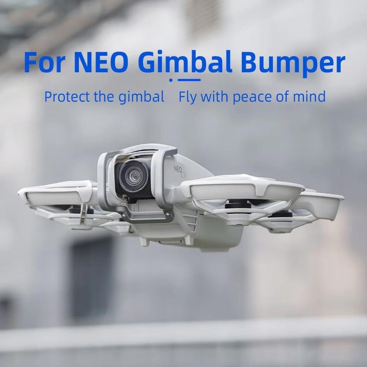 For DJI Neo BRDRC Metal Bumper Crash Bar Drone Gimbal Lens Protection Bracket Accessories(Silver)