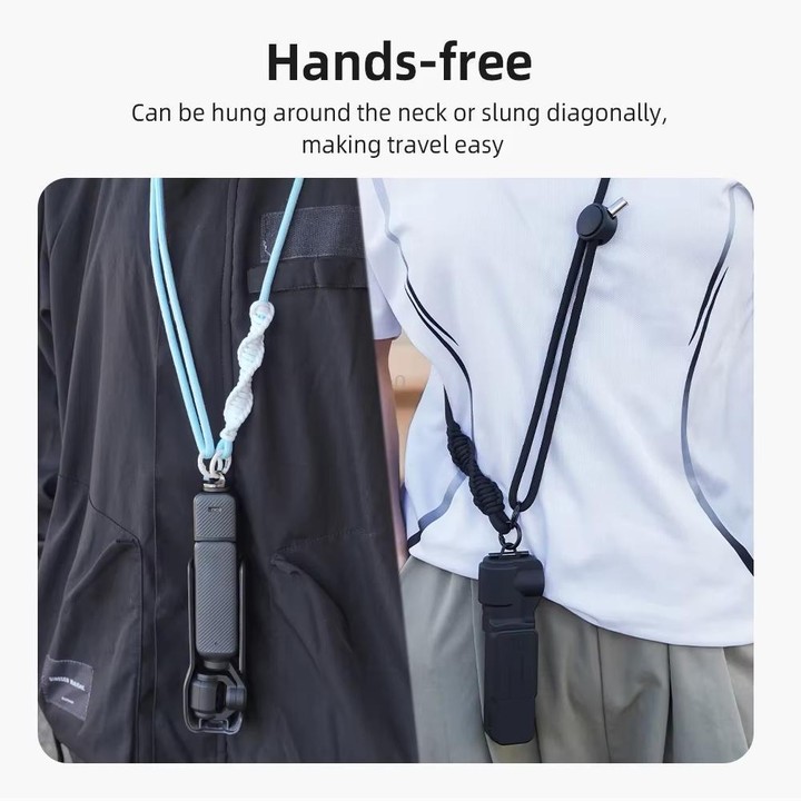 BRDRC Sport Camera Lanyard With 1/4 Inch Screw Anti-Lost Crossbody Lanyard(Pink Blue Green)