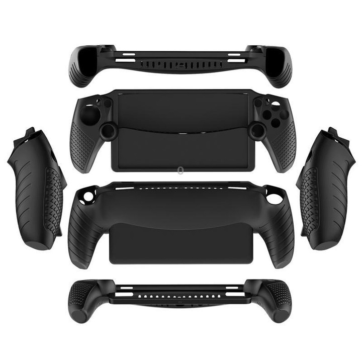 For Sony PlayStation Portal Silicone Case Game Console Protective Accessory(White)