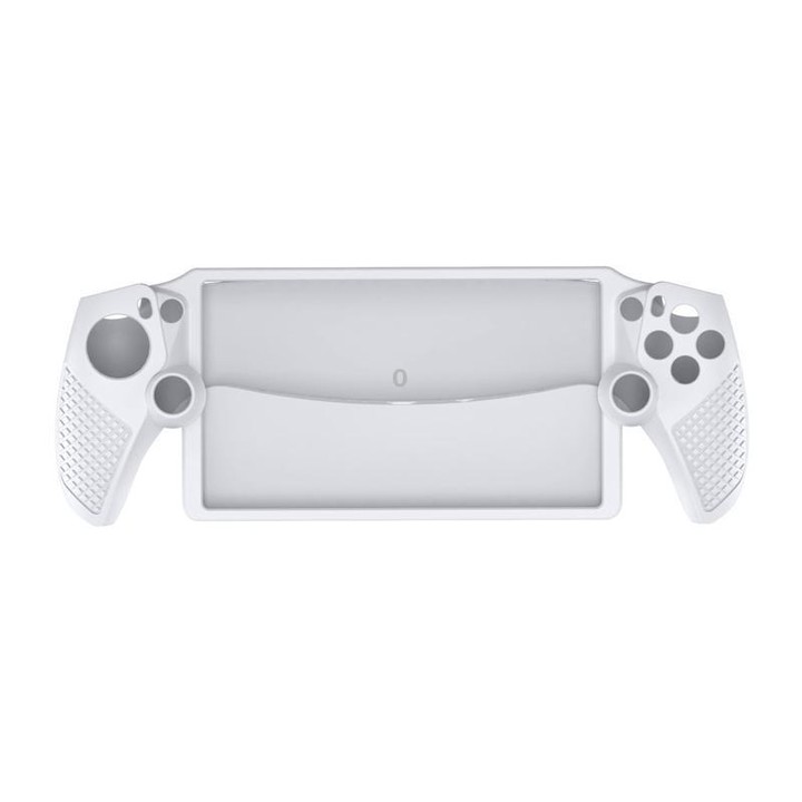 For Sony PlayStation Portal Silicone Case Game Console Protective Accessory(White)