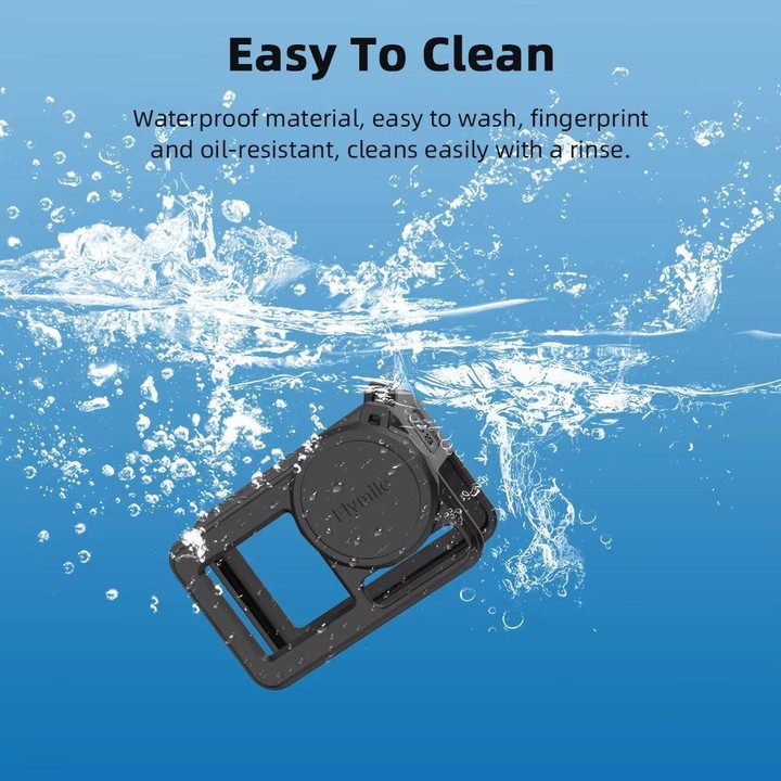 For DJI Osmo Action 3 / 4 / 5 Pro Flymile Silicone Cover Sport Camera Lens Drop Cases(Gray)