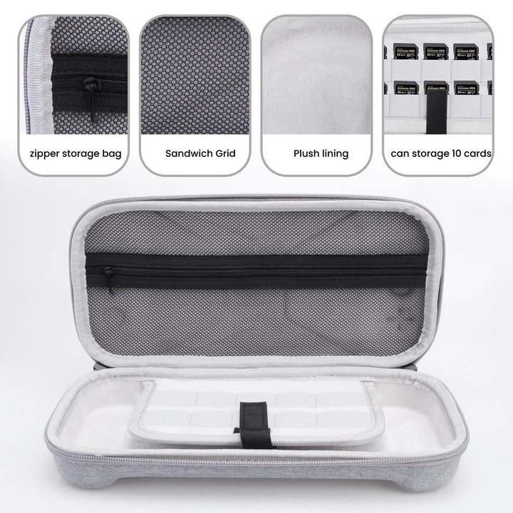 For Nintendo Switch 2 Game Console Storage Bag EVA Fabric Handbag(Black)